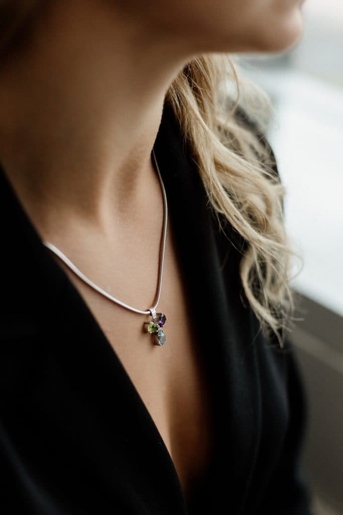 Náhrdelník s přírodními drahými kameny - 3